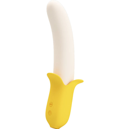 Pretty Love Banana Geek Super Power 7 Vibrations Up&Down Silicone Black | Niks.fi verkkokauppa