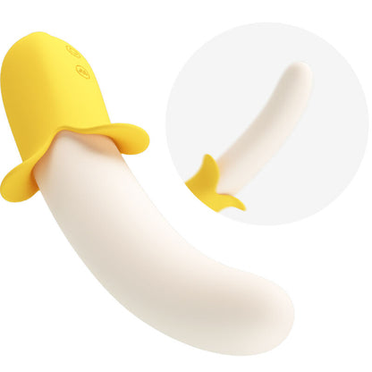 Pretty Love Banana Geek Super Power 7 Vibrations Up&Down Silicone Black | Niks.fi verkkokauppa
