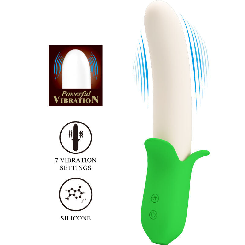 Pretty Love Banana Knight Super Power 7 Silicone Vibrations | Niks.fi verkkokauppa