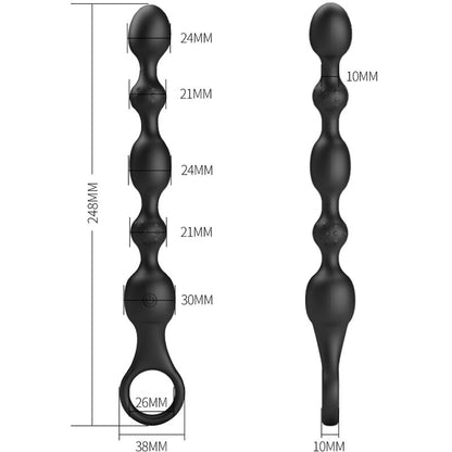Pretty Love Van Anal Balls 10 Vibrations Rechargeable Silicone | Niks.fi verkkokauppa