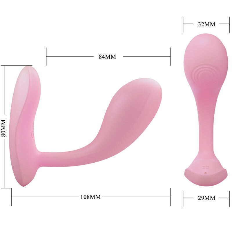 Pretty Love Baird G-Spot 12 Vibrations Rechargeable Pink App | Niks.fi verkkokauppa