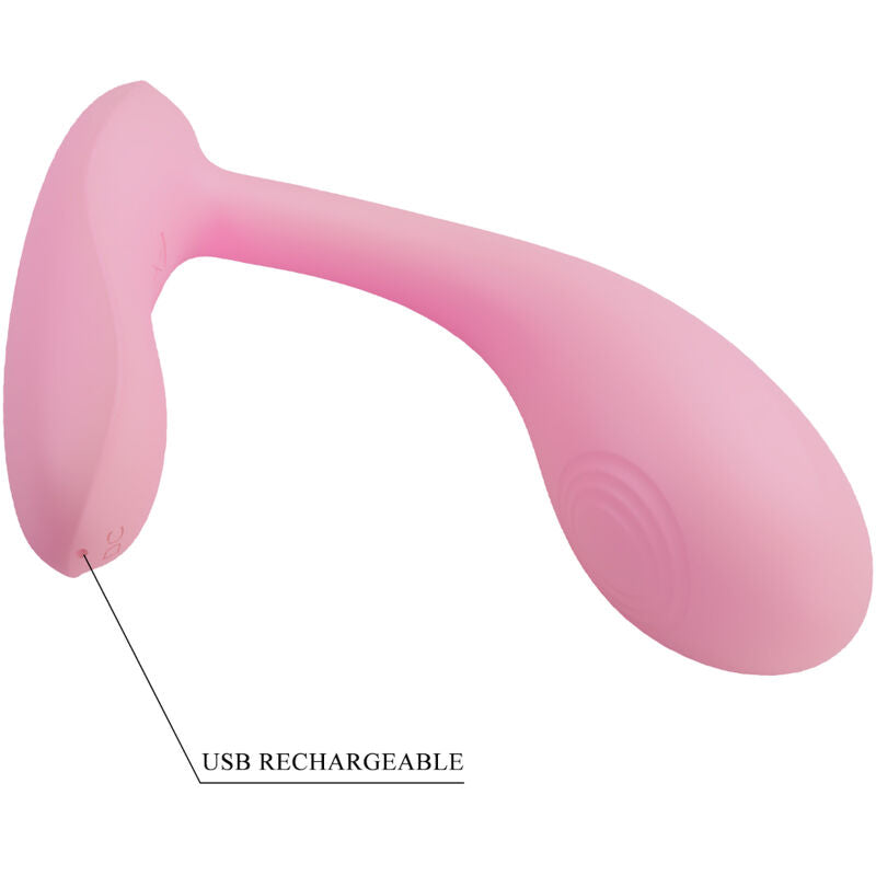 Pretty Love Baird G-Spot 12 Vibrations Rechargeable Pink App | Niks.fi verkkokauppa