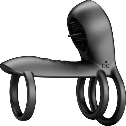 Pretty Love Jammy Penis Sheath 12 Vibrations With Rechargeable Silicone Tongue | Niks.fi verkkokauppa
