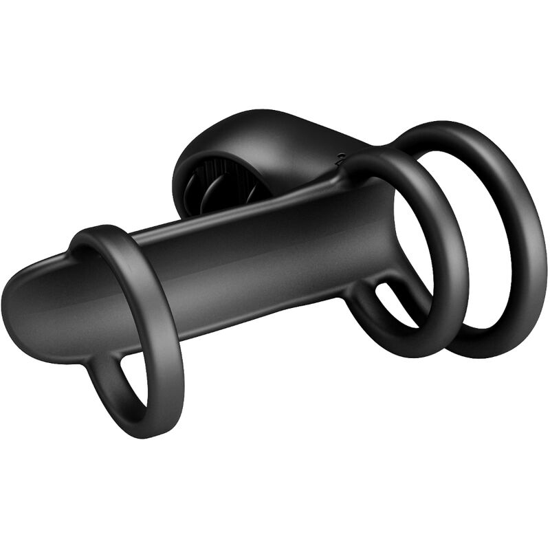 Pretty Love Jammy Penis Sheath 12 Vibrations With Rechargeable Silicone Tongue | Niks.fi verkkokauppa