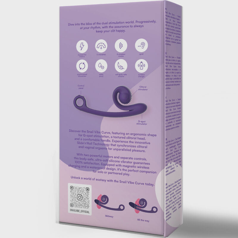 Snail Vibe Curve Vibrator Purple | Niks.fi verkkokauppa
