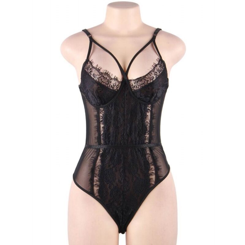 Queen Lingerie Black Lace Teddy S/M | Niks.fi verkkokauppa