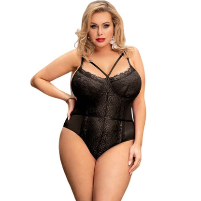 Queen Lingerie Black Lace Teddy L/Xl | Niks.fi verkkokauppa