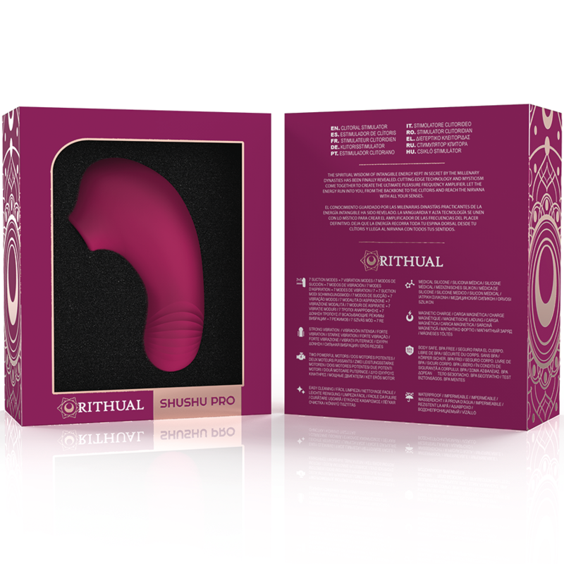 Rithual Shushu Pro Pocket Clitoris Stimulator 2 Powerful Orchid Motors | Niks.fi verkkokauppa