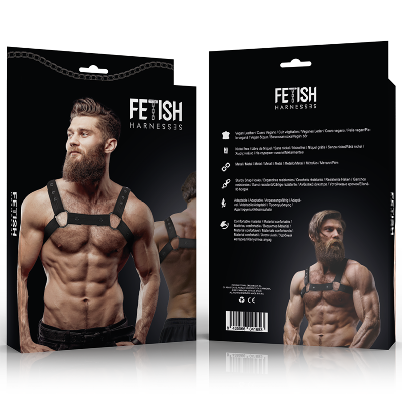 Fetish Submissive Attitude Adjustable Neoprene Chest Sports Harness For Men | Niks.fi verkkokauppa