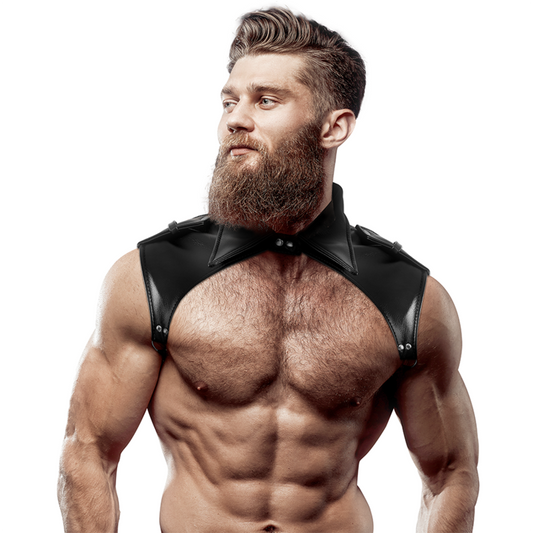 Fetish Submissive Attitude Men'S Brigade Adjustable Eco-Leather Neck Harness | Niks.fi verkkokauppa