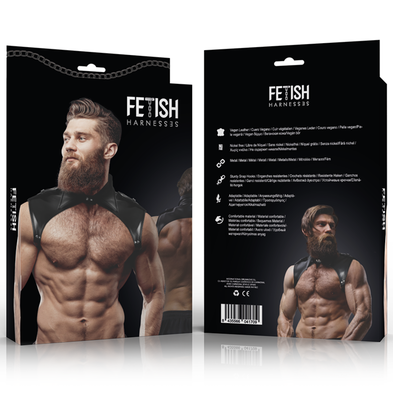 Fetish Submissive Attitude Men'S Brigade Adjustable Eco-Leather Neck Harness | Niks.fi verkkokauppa