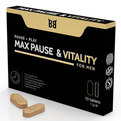 Black Bull Max Pause & Vitality Retardant For Men 10 Capsules | Niks.fi verkkokauppa