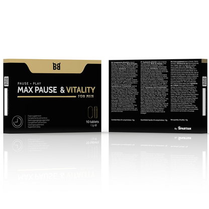 Black Bull Max Pause & Vitality Retardant For Men 10 Capsules | Niks.fi verkkokauppa
