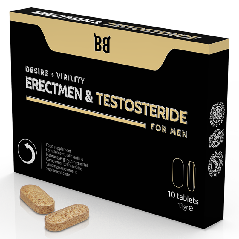 Black Bull Erectmen & Testosteride Power And Testosterone For Men 10 Capsules | Niks.fi verkkokauppa