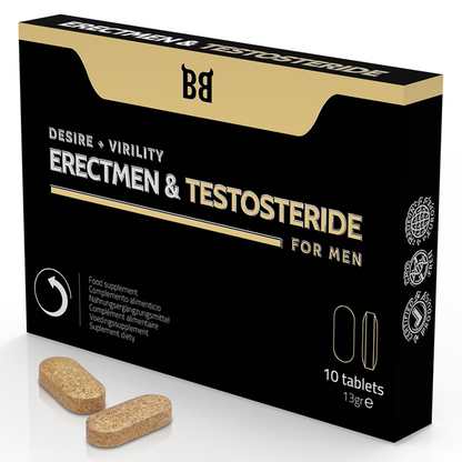 Black Bull Erectmen & Testosteride Power And Testosterone For Men 10 Capsules | Niks.fi verkkokauppa