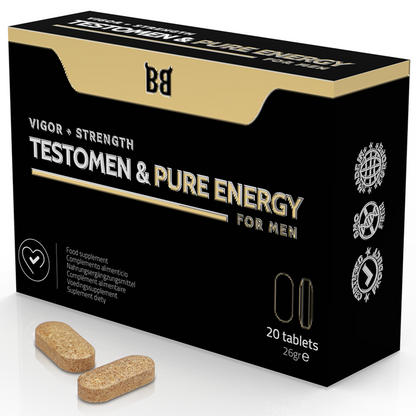 Black Bull Testomen & Pure Energy Enhancer For Men 20 Capsules | Niks.fi verkkokauppa