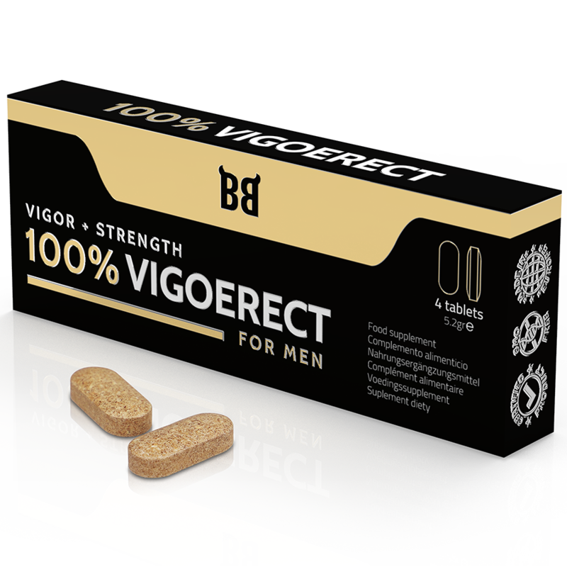 Black Bull 100% Vigoerect Vigor + Strength For Men 4 Tablets | Niks.fi verkkokauppa