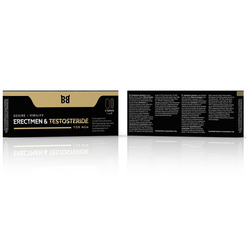 Black Bull Erectmen & Testosteride Power And Testosterone For Men 4 Capsules | Niks.fi verkkokauppa