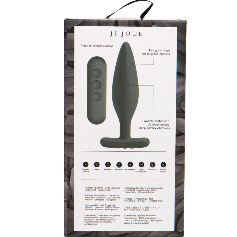 Je Joue Egon Plug Anal Vibrator Black | Niks.fi verkkokauppa