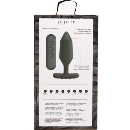Je Joue Onyx Anal Plug Vibrator Black | Niks.fi verkkokauppa