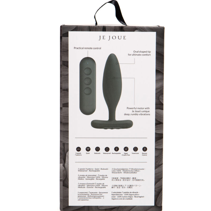 Je Joue Vesta Anal Plug Vibrator Black | Niks.fi verkkokauppa