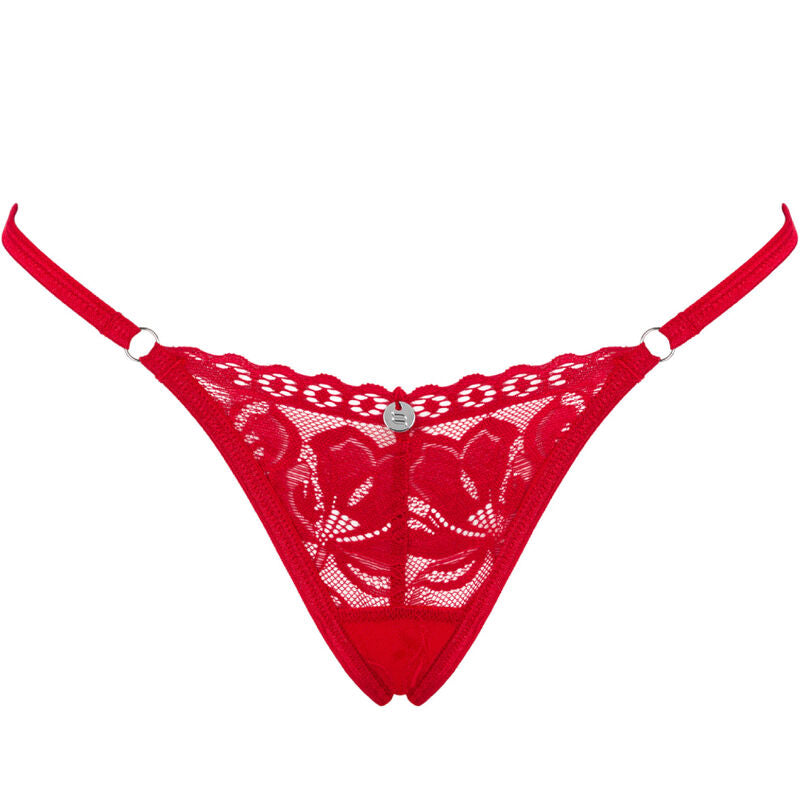 Obsessive Lacelove Thong Red M/L | Niks.fi verkkokauppa