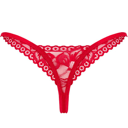 Obsessive Lacelove Thong Red Xl/Xxl | Niks.fi verkkokauppa