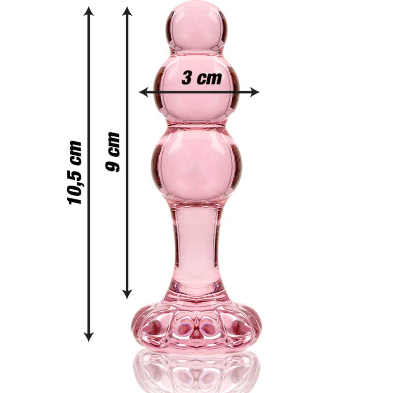 Nebula Anustappi Borosilikaattilasi Vaaleanpunainen 10.5 Cm -O- 3 Cm | Niks.fi verkkokauppa