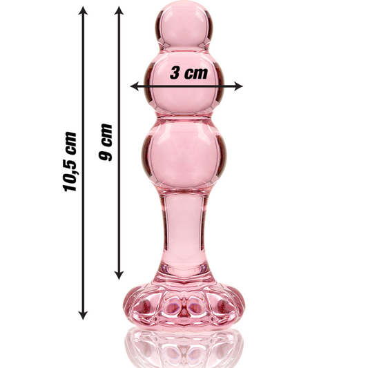 Nebula Anustappi Borosilikaattilasi Vaaleanpunainen 10.5 Cm -O- 3 Cm | Niks.fi verkkokauppa