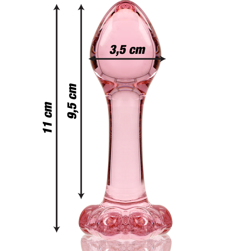 Nebula Anustappi Borosilikaattilasi Vaaleanpunainen 11 Cm -O- 3.5 Cm | Niks.fi verkkokauppa