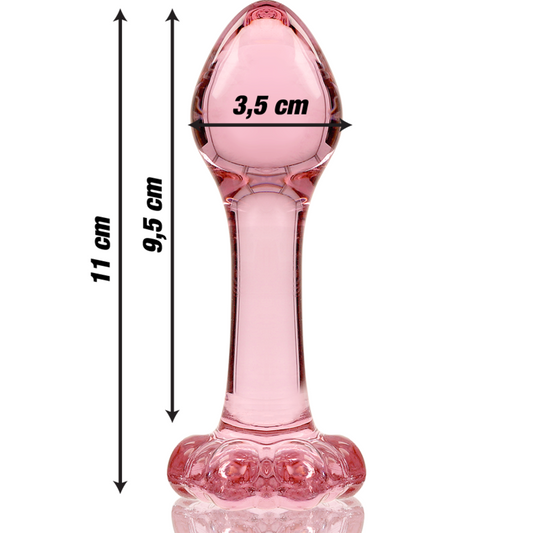 Nebula Anustappi Borosilikaattilasi Vaaleanpunainen 11 Cm -O- 3.5 Cm | Niks.fi verkkokauppa