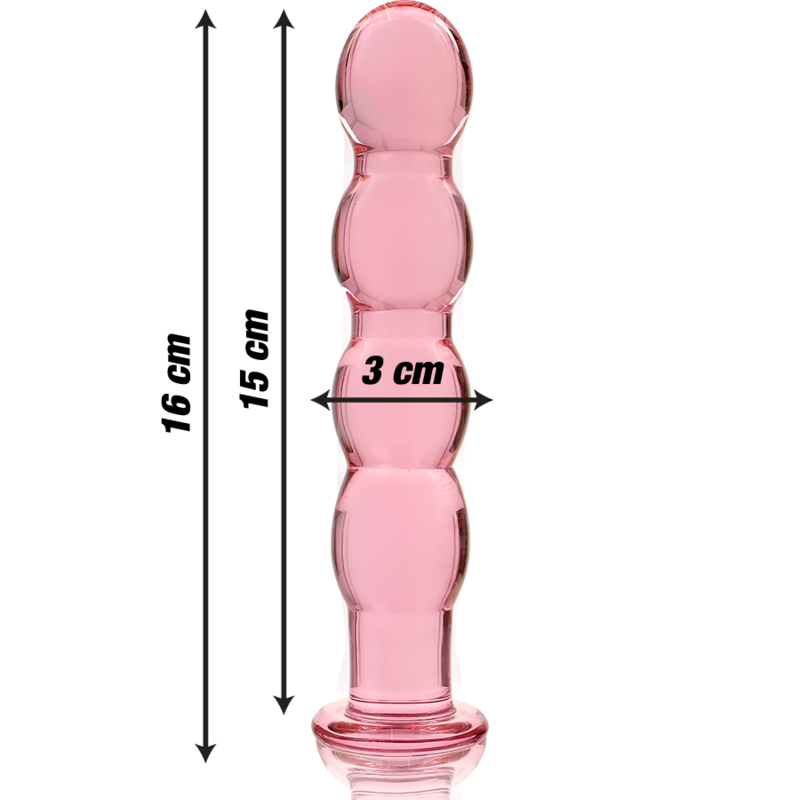 Nebula Dildo Borosilikaattilasi Vaaleanpunainen 16.5 Cm -O- 3.5 Cm | Niks.fi verkkokauppa