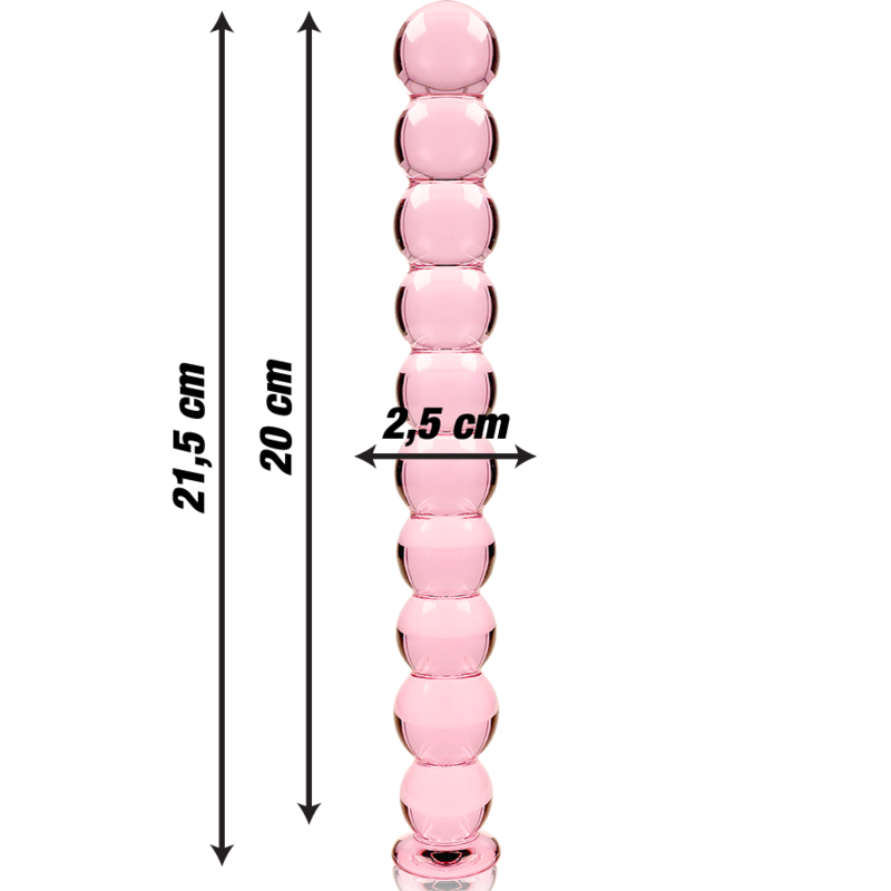 Nebula Dildo Borosilikaattilasi Vaaleanpunainen 21.5 Cm -O- 2.5 Cm | Niks.fi verkkokauppa