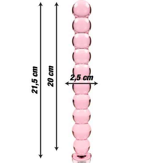 Nebula Dildo Borosilikaattilasi Vaaleanpunainen 21.5 Cm -O- 2.5 Cm | Niks.fi verkkokauppa