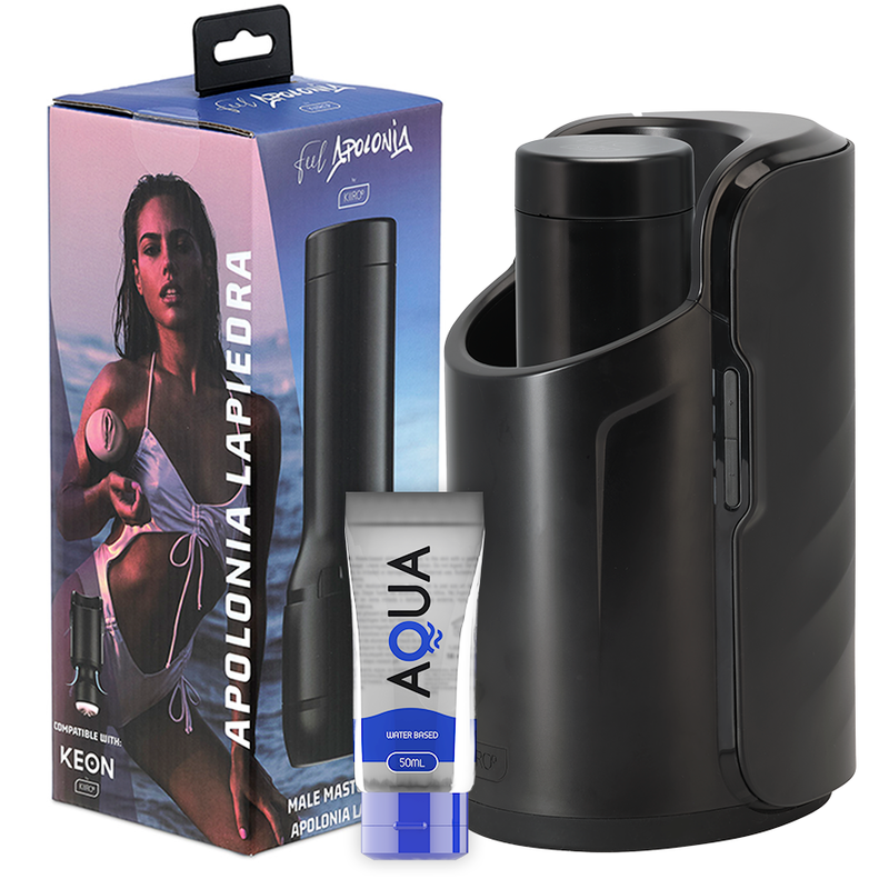 Kiiroo Keon + Feel Stroker Apolonia Lapiedra + Aqua Quality Lubricant 50 Ml | Niks.fi verkkokauppa