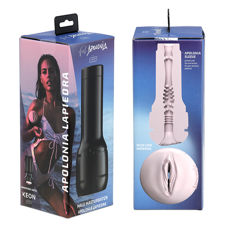 Kiiroo Keon + Feel Stroker Apolonia Lapiedra + Aqua Quality Lubricant 50 Ml | Niks.fi verkkokauppa