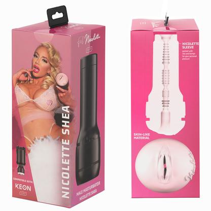 Keon + Feel Nicolette Shea Stroker + Aqua Quality Lubricant 50 Ml | Niks.fi verkkokauppa