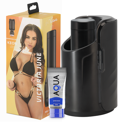 Kiiroo Keon + Feel Victoria June Stroker + Aqua Quality Lubricant 50 Ml | Niks.fi verkkokauppa
