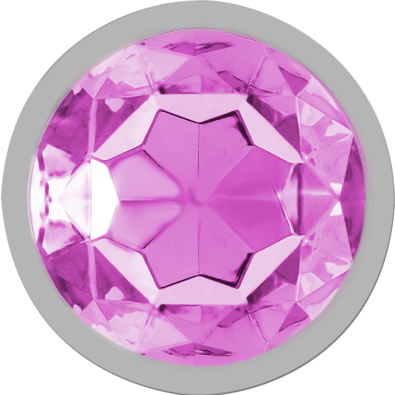 Intense Aluminum Metal Anal Plug With Pink Crystal Size L | Niks.fi verkkokauppa