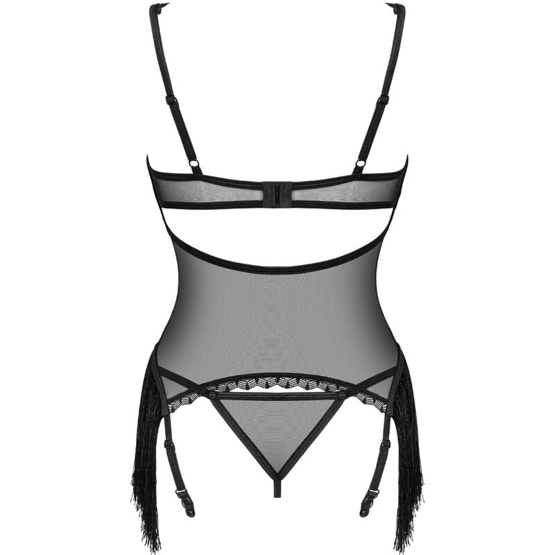 Obsessive Sherila Corset & Thong Xl/Xxl | Niks.fi verkkokauppa