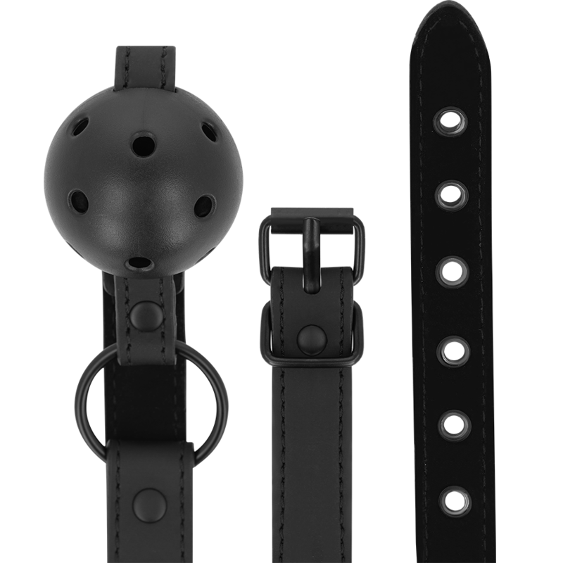 Intense Fetish Vegan Leather Ball Gag | Niks.fi verkkokauppa