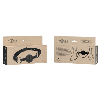 Intense Fetish Vegan Leather Ball Gag | Niks.fi verkkokauppa