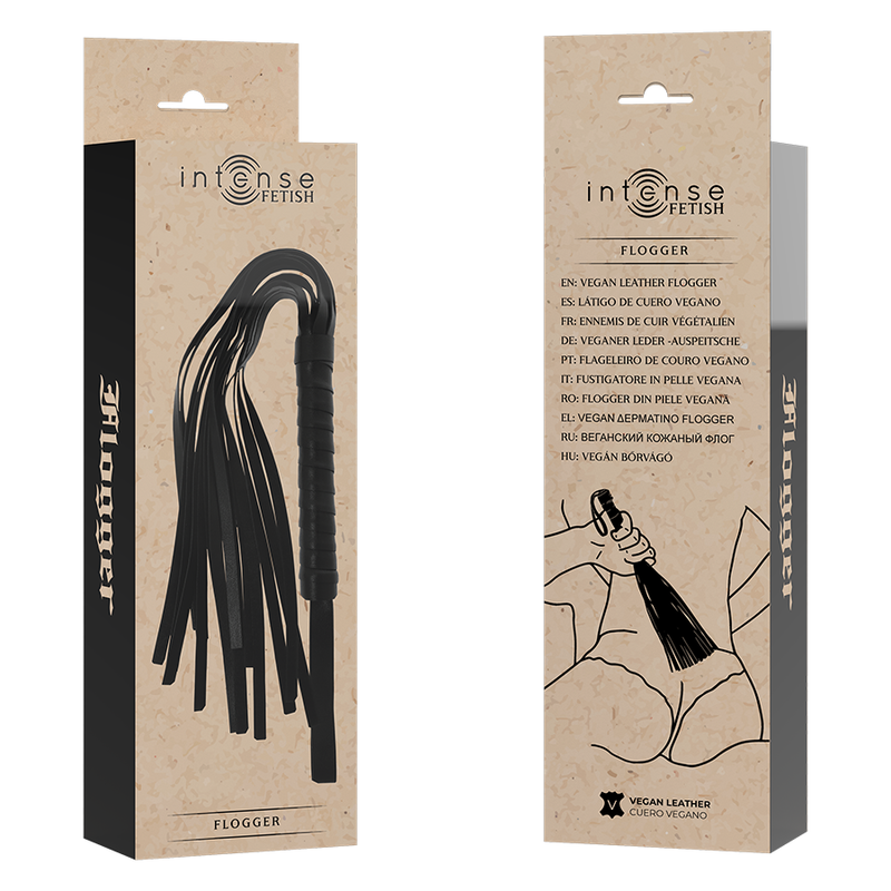 Intense Fetish Vegan Leather Flogger | Niks.fi verkkokauppa