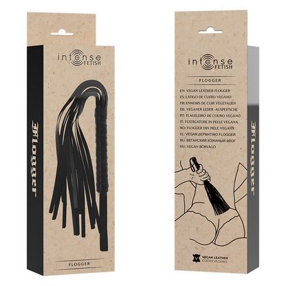 Intense Fetish Vegan Leather Flogger | Niks.fi verkkokauppa