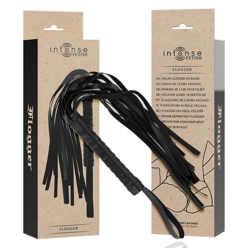 Intense Fetish Vegan Leather Flogger | Niks.fi verkkokauppa