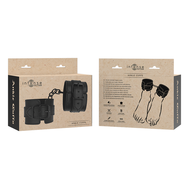 Intense Fetish Vegan Leather Ankle Cuffs | Niks.fi verkkokauppa