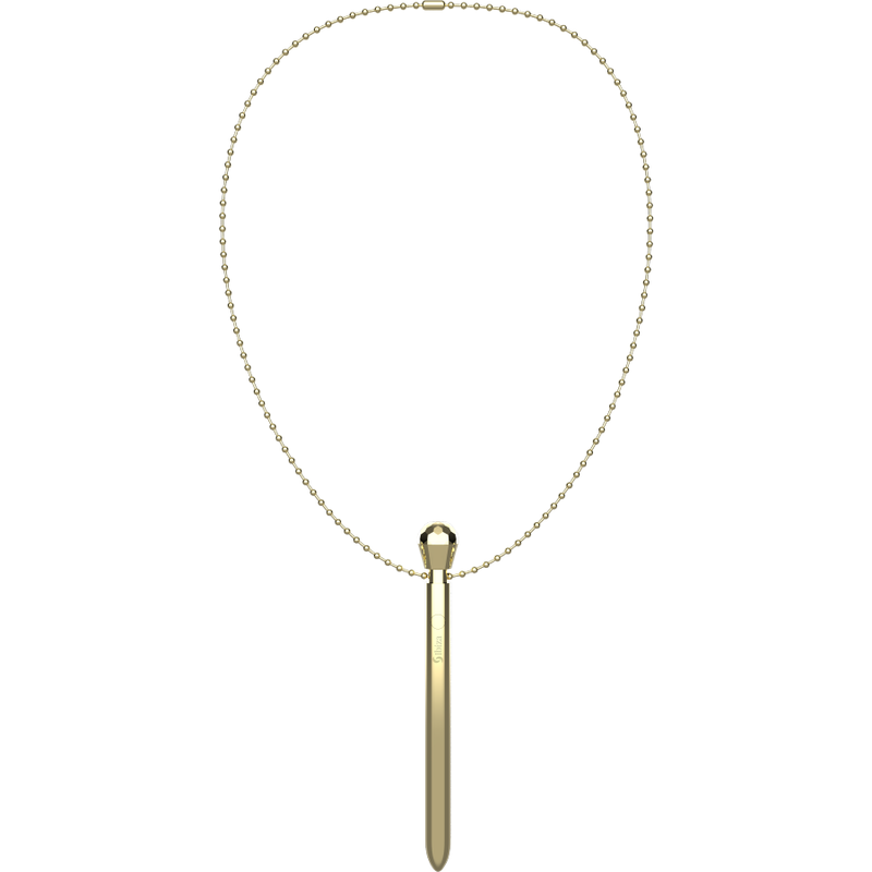 Ibiza Clit Pocket Stimulator Necklace Usb Charger 12 Vibration Modes Golden 12,2 X 1,5 | Niks.fi verkkokauppa
