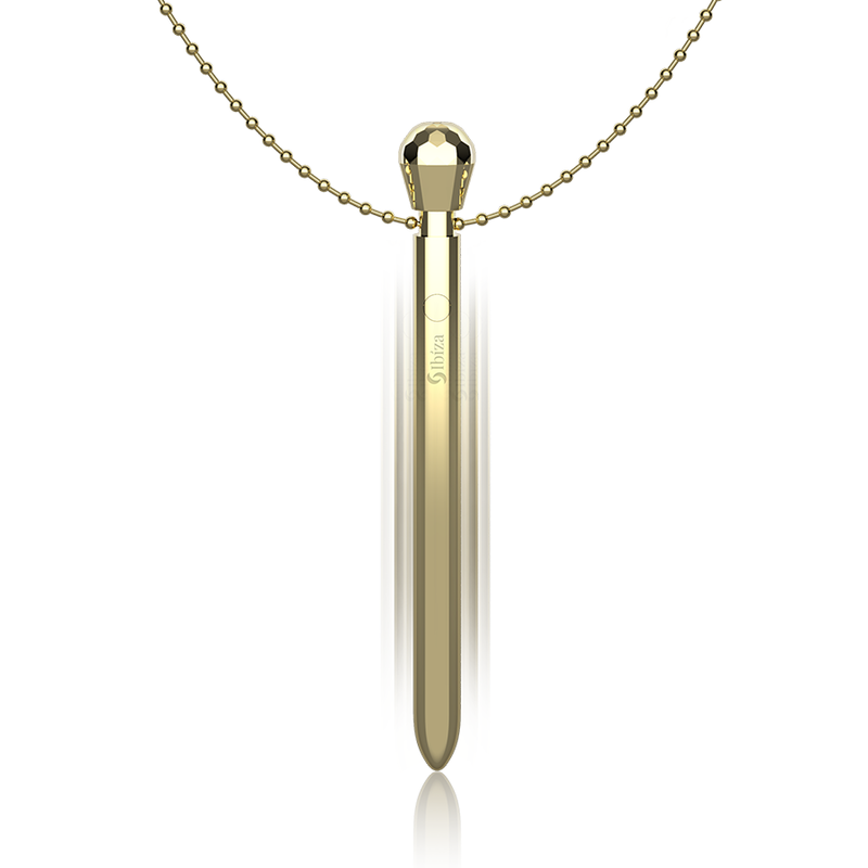 Ibiza Clit Pocket Stimulator Necklace Usb Charger 12 Vibration Modes Golden 12,2 X 1,5 | Niks.fi verkkokauppa