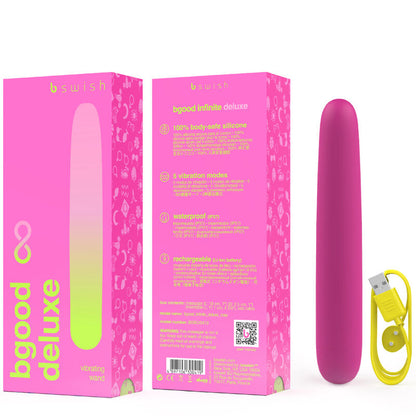 B Swish Bgood Infinite Deluxe Rechargeable Vibrator Pink Silicone | Niks.fi verkkokauppa