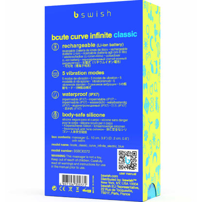 Bcute Curve Infinite Klassinen Ladattava Vibraattori Silikoni | Niks.fi verkkokauppa